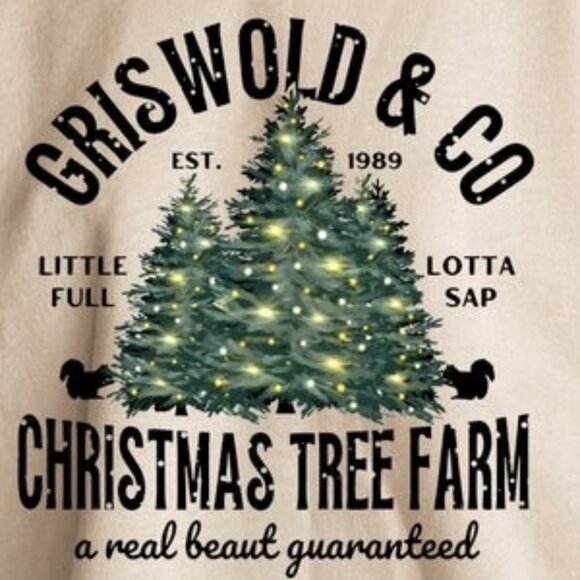 Griswolds Tree Farm Since 1989 Christmas Xmas Family Gift Spirit Sweatshirt 99 - Picture 2 of 5